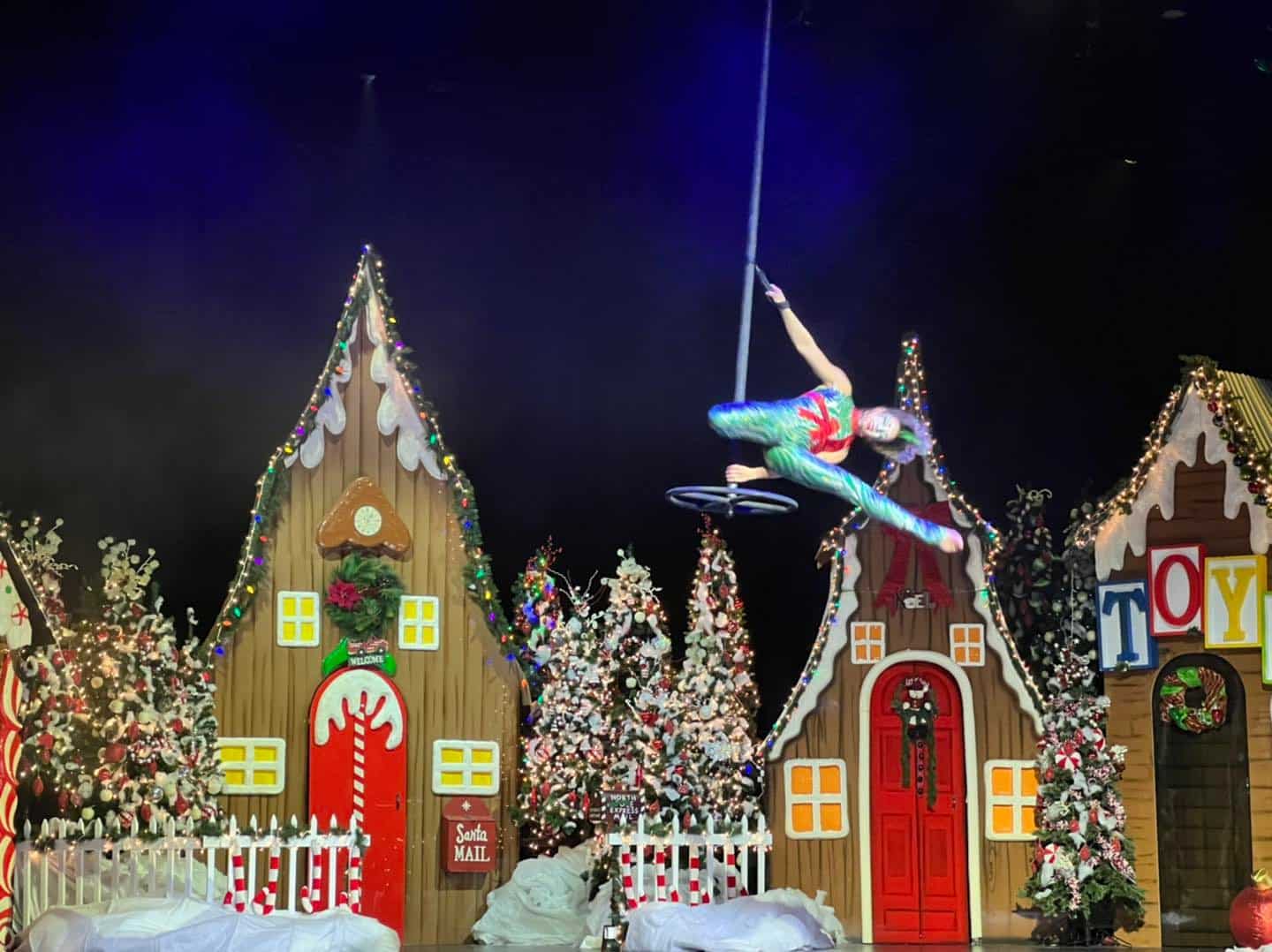 Acrobatics at Santa's Circus