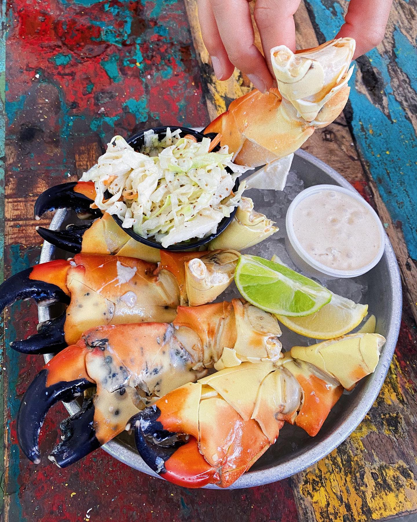 Golden Rule Seafood stone crab plate