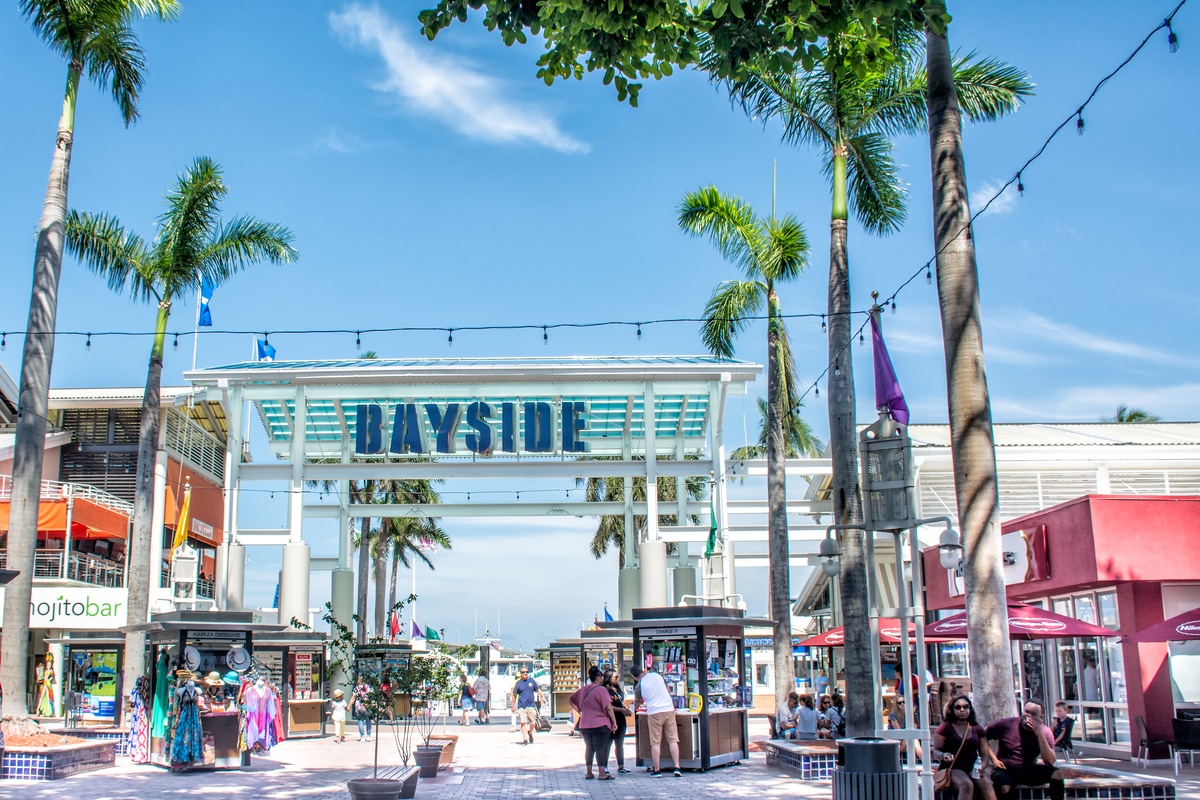 Bayside Marketplace, a festival marketplace in Downtown Miami