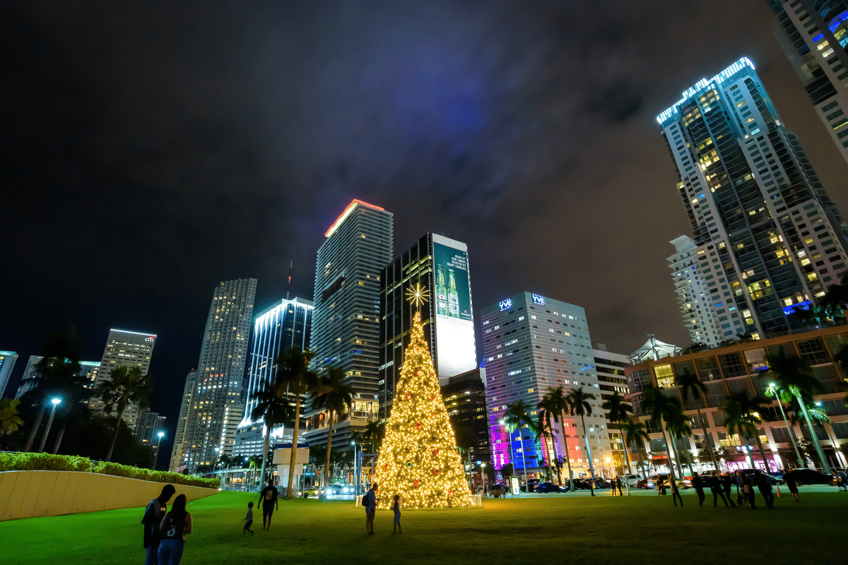 Christmas Tree in Bayfront Park