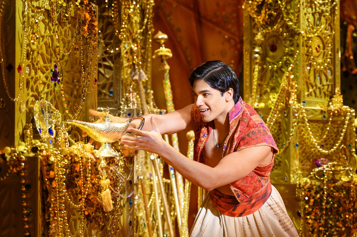 Adi Roy (Aladdin) in North American Tour of Aladdin.