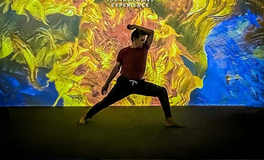 Yoga at Van Gogh: The Immersive Experience in Miami