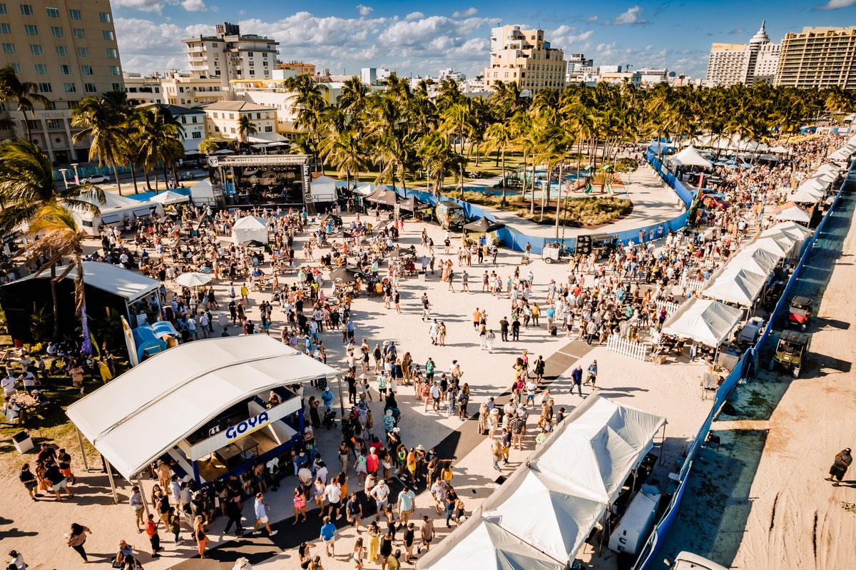 South Beach Seafood Festival aerial shot