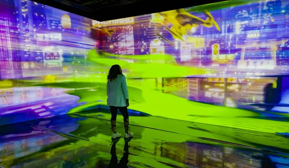 Delve Into A Neon-Lit Future At This Technological Art Exhibit In Miami For A Limited Time