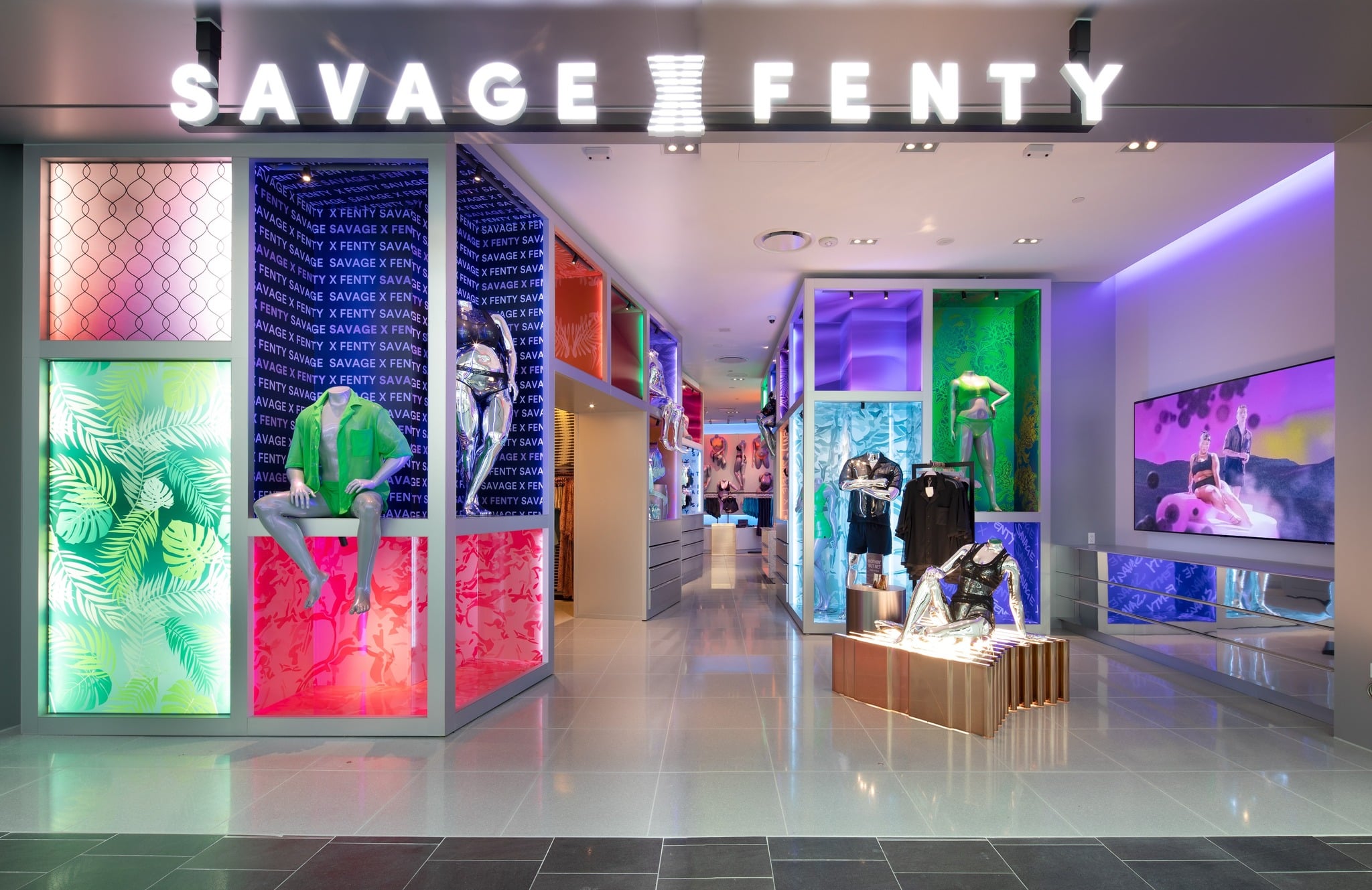 A Savage X Fenty storefront