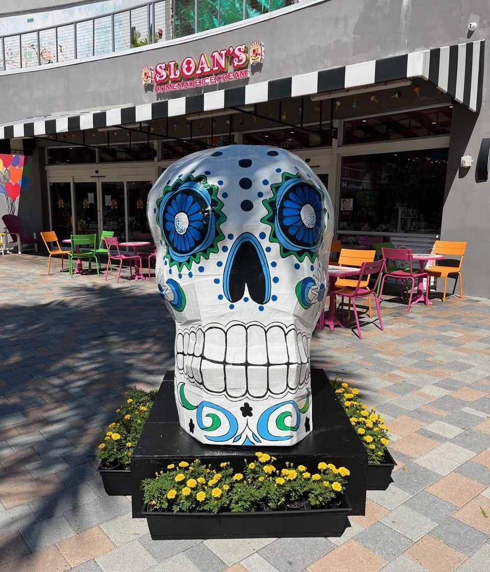 Skull by Sloan's for CityPlace Doral's Day of the Dead Celebration 2022