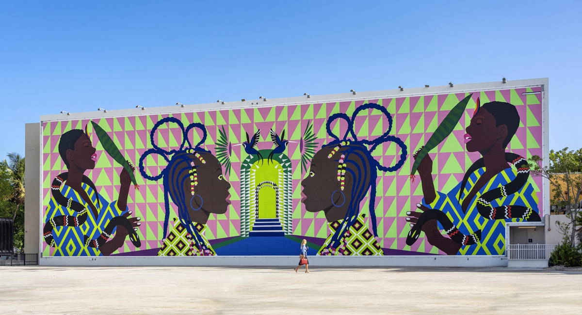 “Interdimensional Portal” mural at Miami Design District by Criola