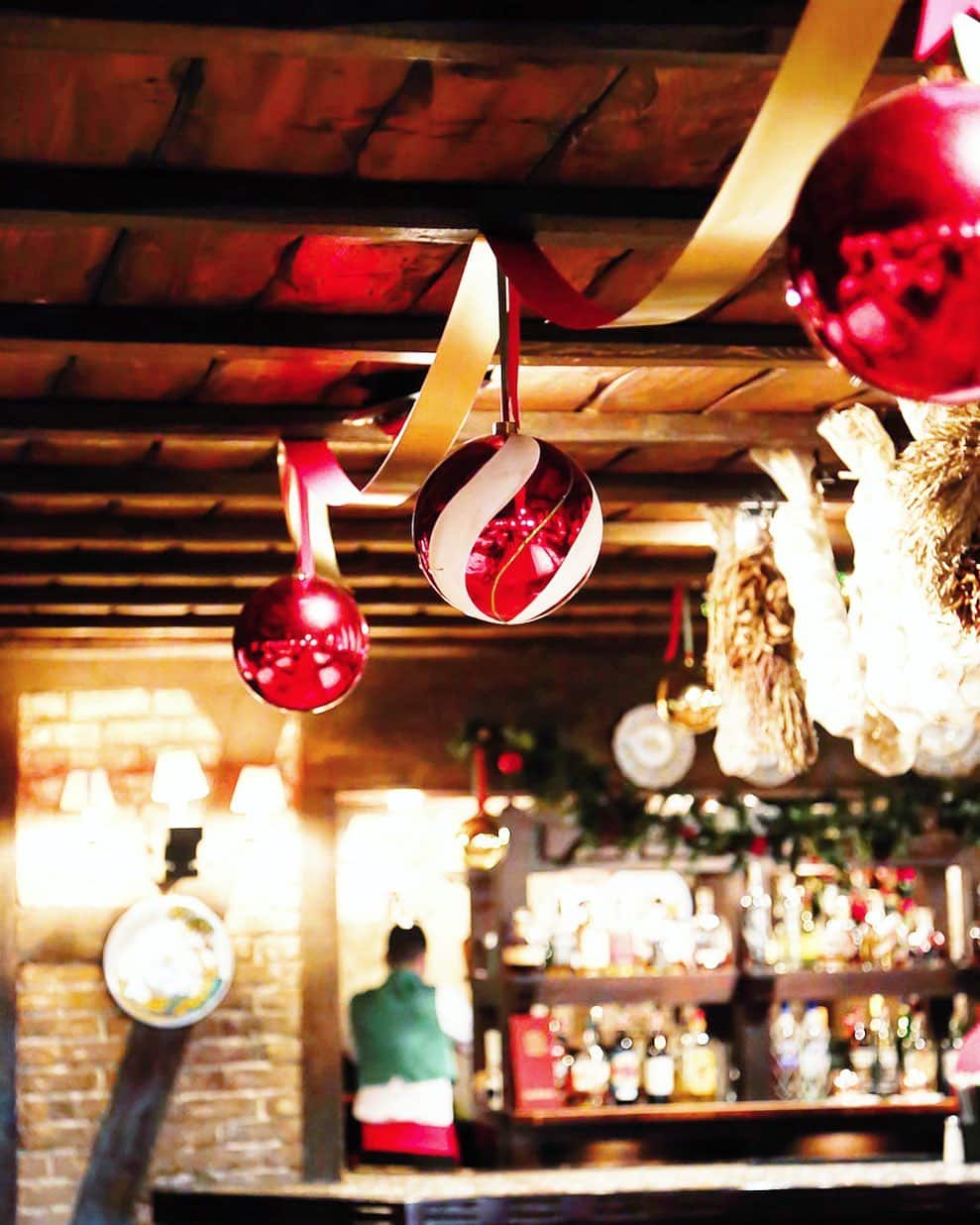 Casa Juancho Restaurant ornaments for Christmas close up