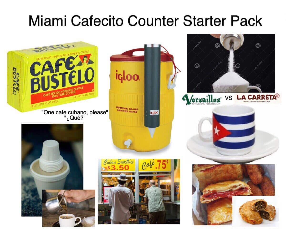 Cafecito counter meme