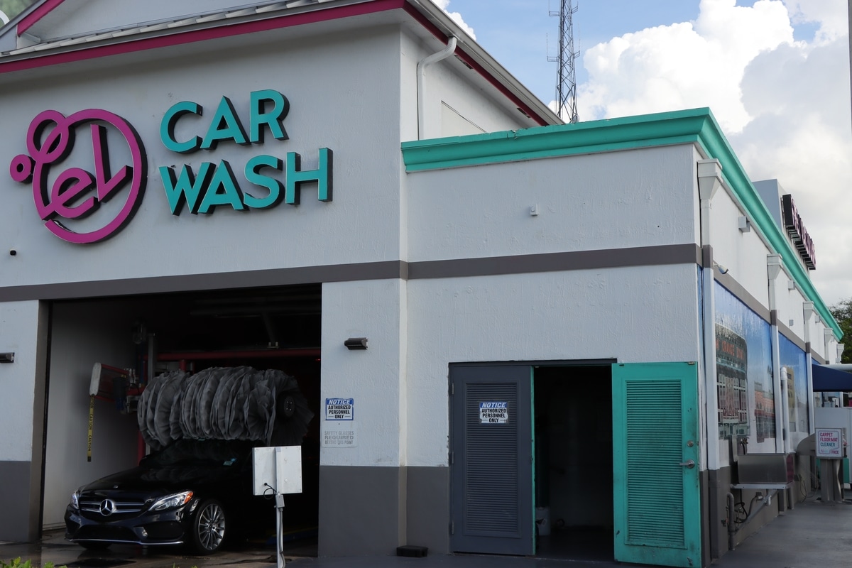 El Car Wash in Miami, Florida. El Car Wash is a car wash chain with over 20 locations in South Florida.
