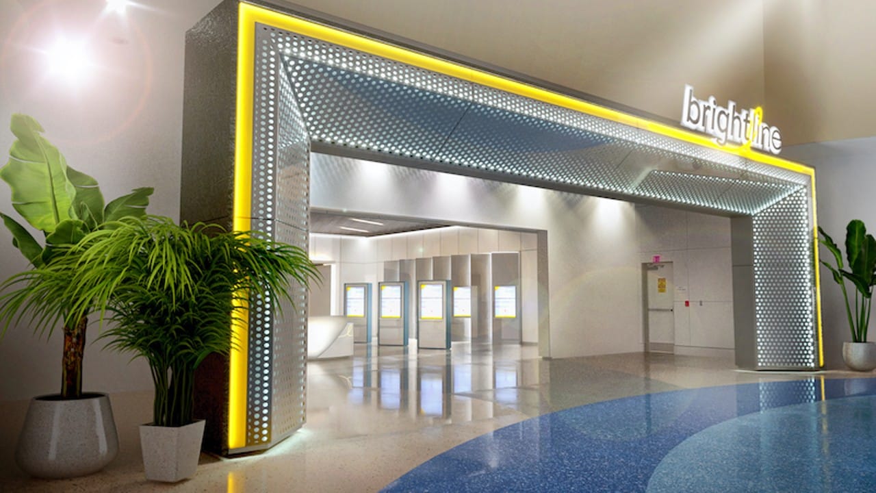 Brightline Orlando station entrance