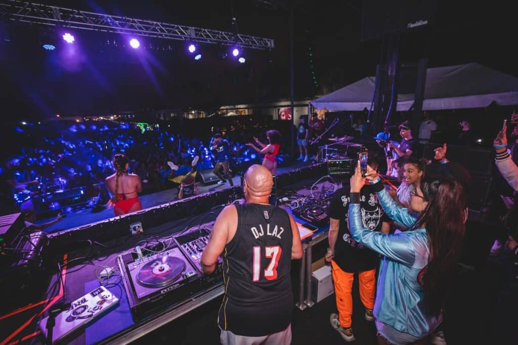 DJ Laz on stage for 305 DAY