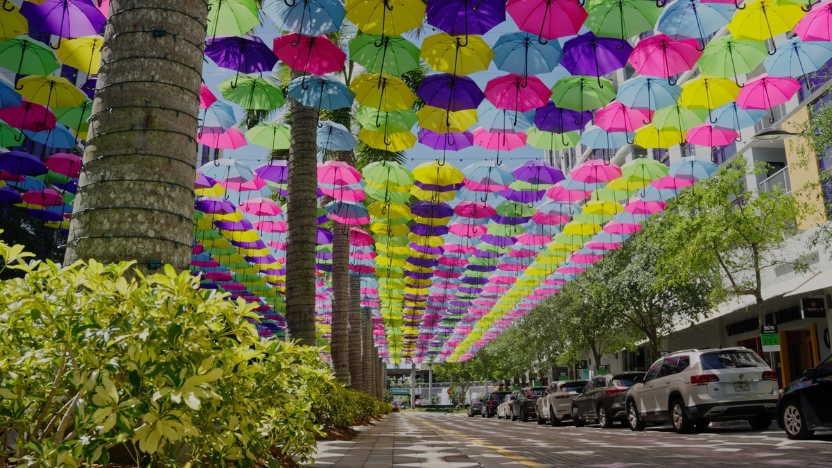 Umbrellas at CityPlace Doral