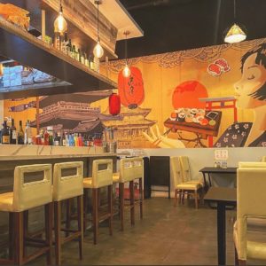 Interiors at Enya Asian Bistro & Sushi
