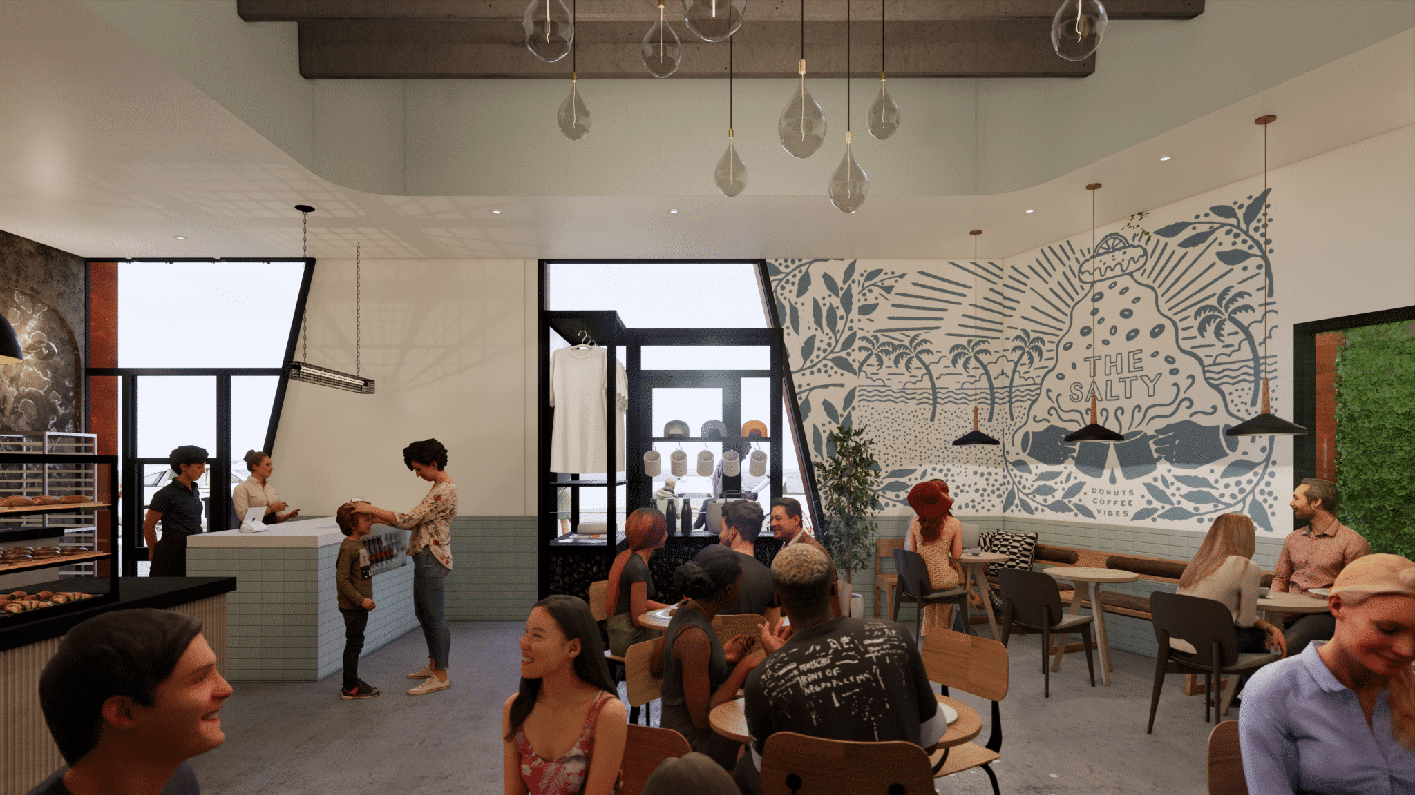 The Salty Donut new Wynwood flagship rendering