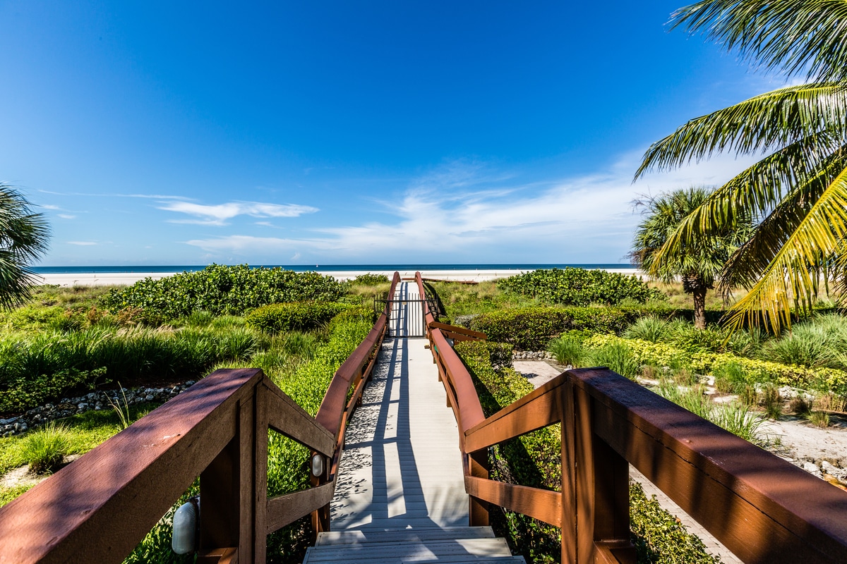 Board walk in Marco Island, Florida