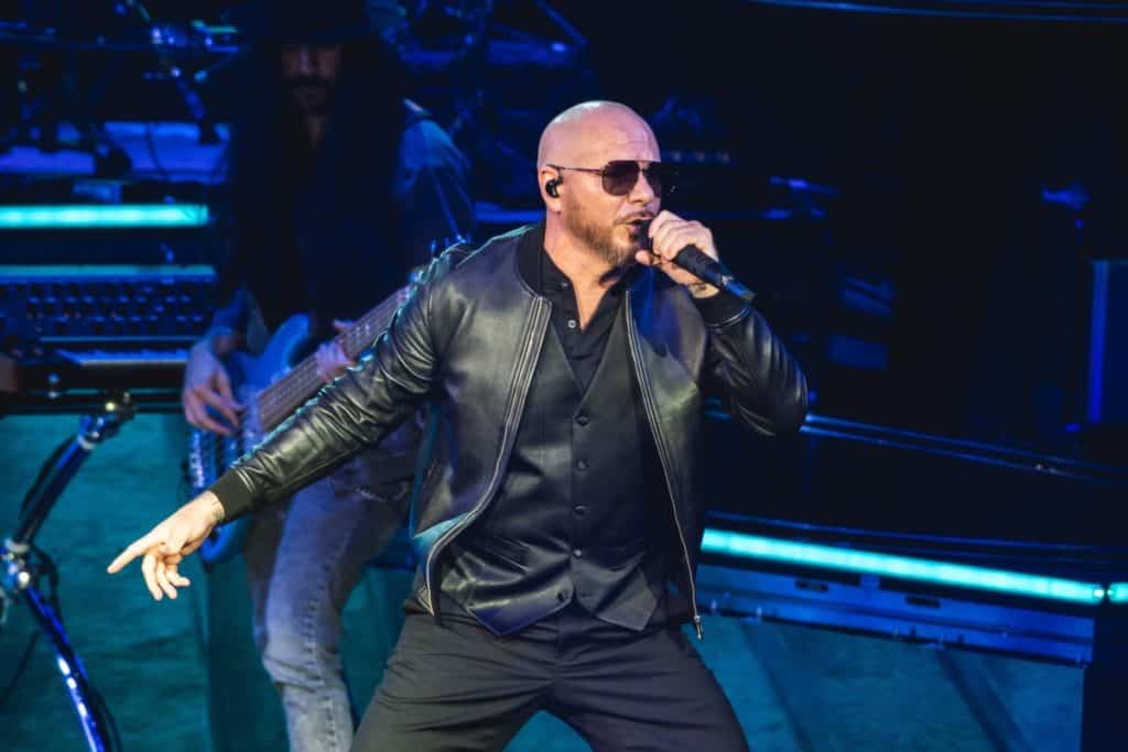 Clarkston, Michigan- August 31 2022: Pitbull preforming at DTE Music Theater