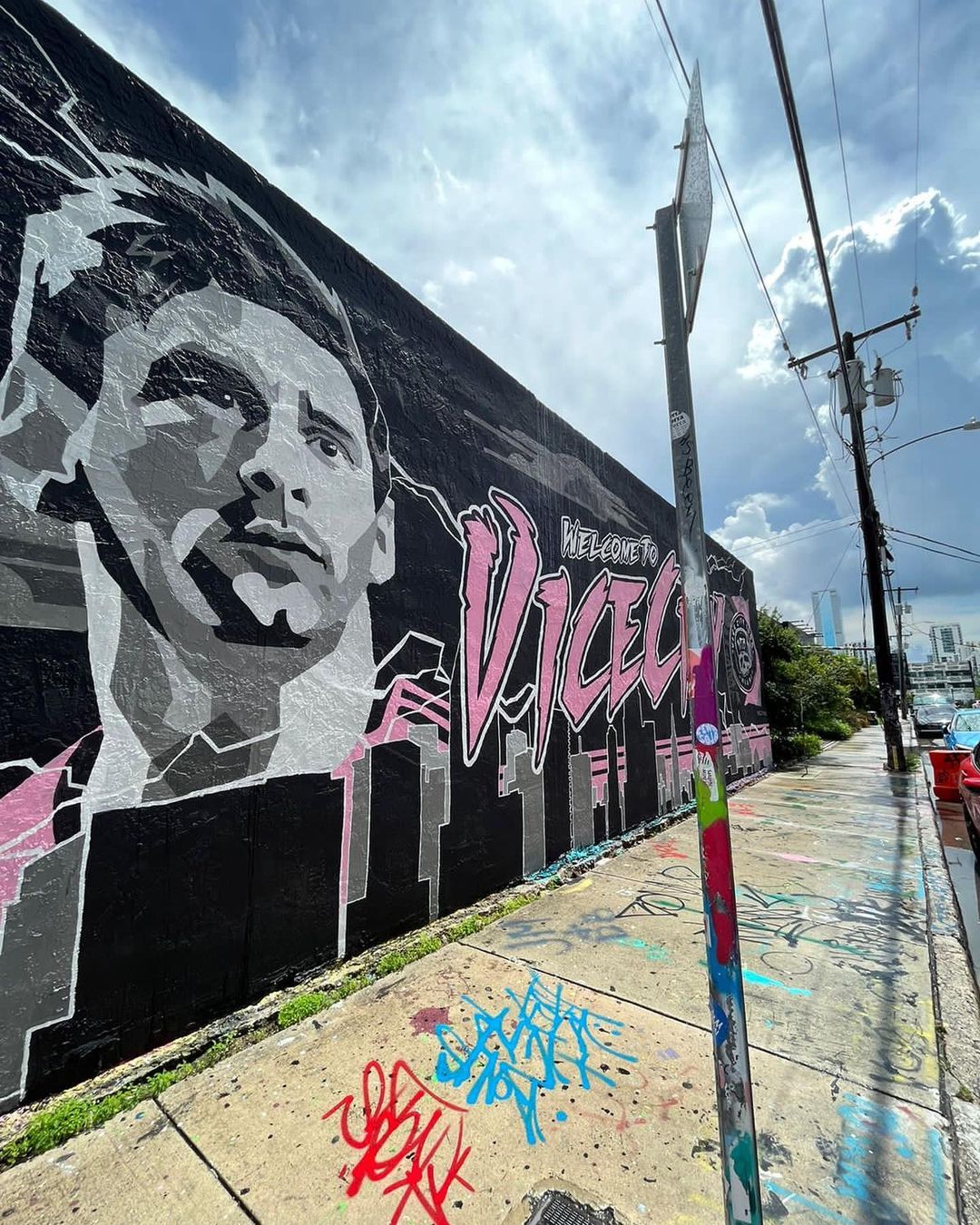 Messi mural in Wynwood