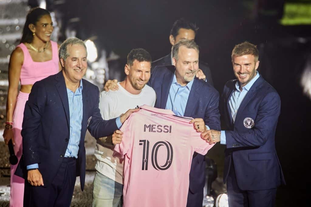 Fort Lauderdale, FL, USA. 16th July 2023. Inter Miami CF today announced the joining of seven-time Ballon d’Or winner and World Cup Champion, Lionel Messi. La Presentasione Lionel Messi.