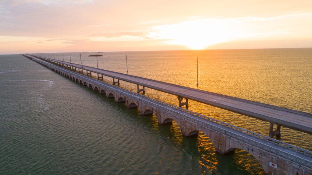 Sunrise Seven Mile Bridge Overseas Highway Florida Keys